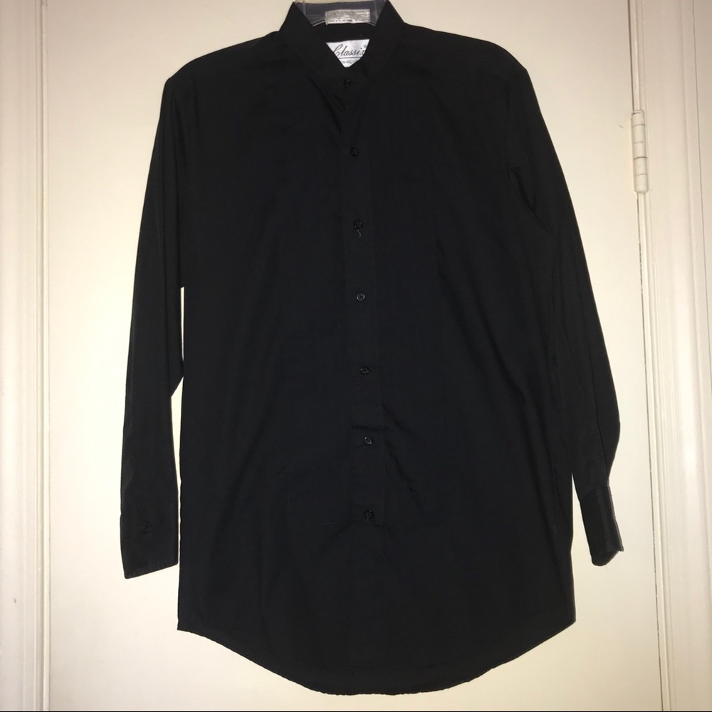 Black Button Down Long Sleeve Shirt
